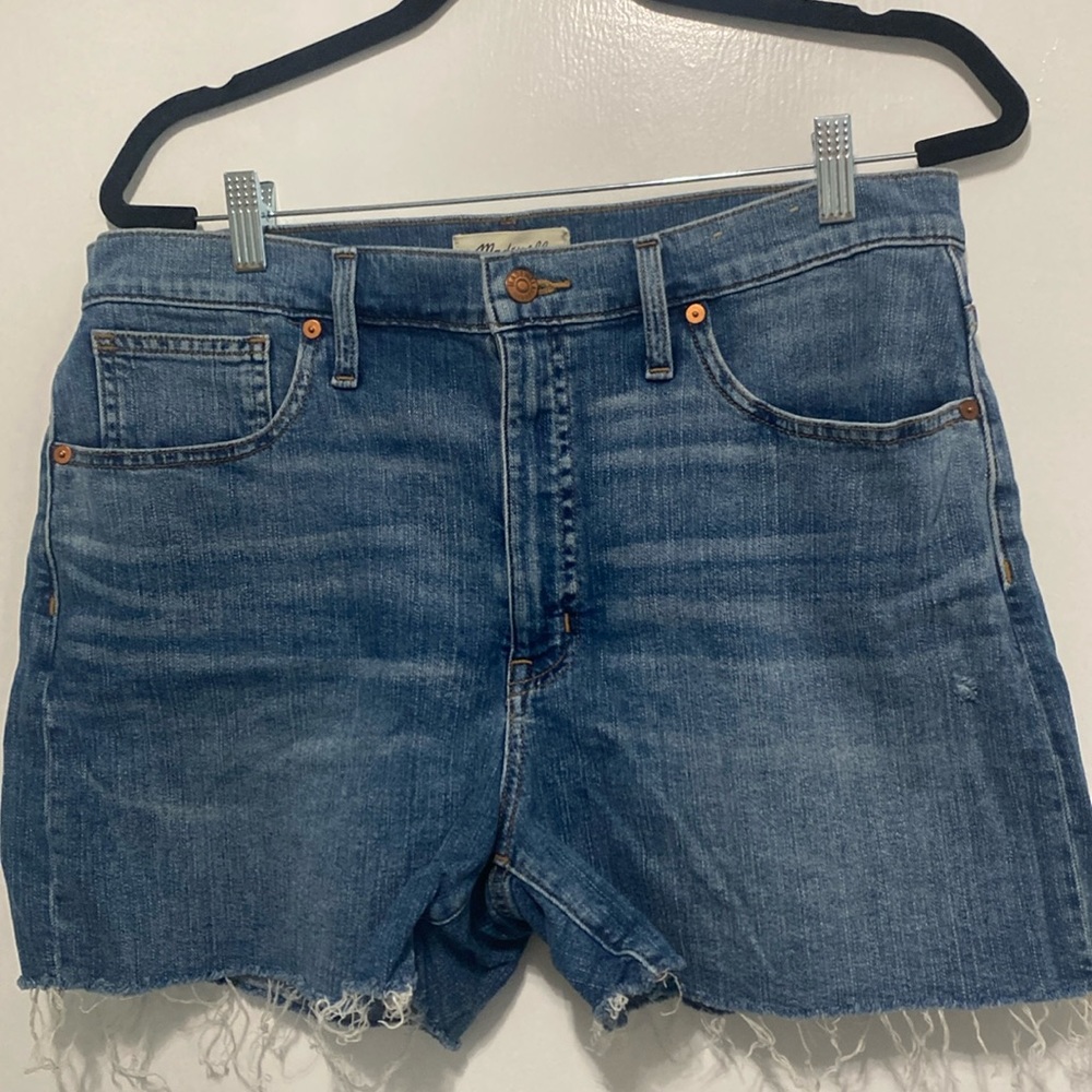 Madewell high-rise denim shorts